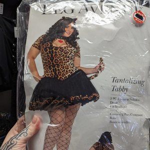 Plus Size Cosplay Costume Leg Avenue 83798 Tantalizing Tabby Leopard Dress